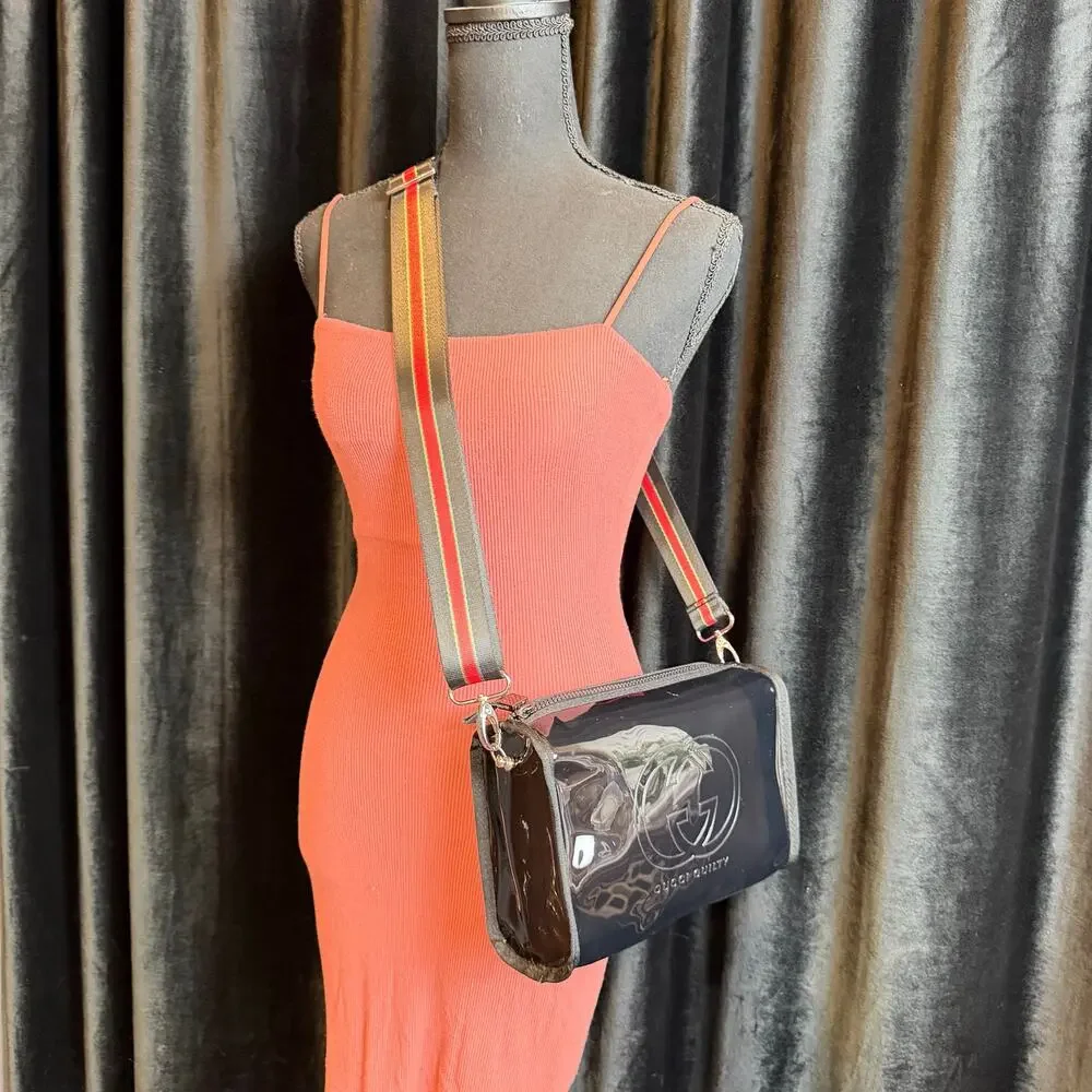 Gucci Guilty clear tinted parfum beauty count makeup crossbody bag with strap - Picture 4 of 16